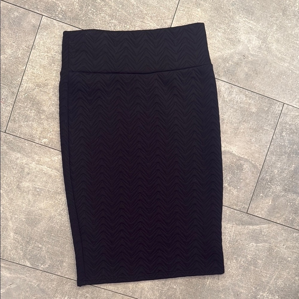 LuLaRoe Black Knee-Length Pencil Skirt